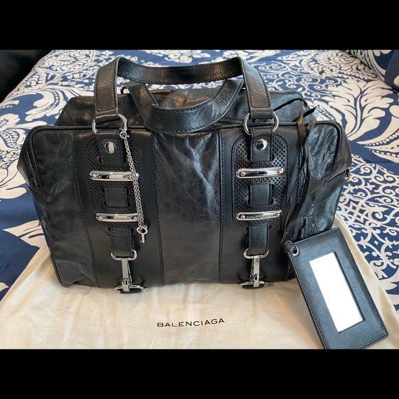 Balenciaga Bags Balenciaga Chvre Perforated Hook Tote Poshmark